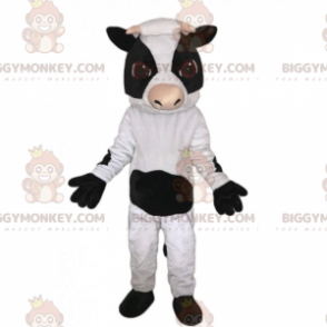 BIGGYMONKEY™ Farm Animal Mascot Costume - Ko med små horn -