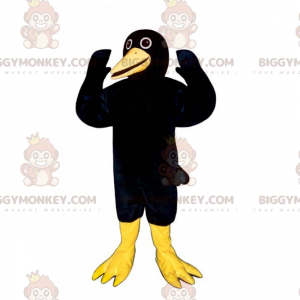 BIGGYMONKEY™ Waldtier-Maskottchen-Kostüm – lustige Krähe -