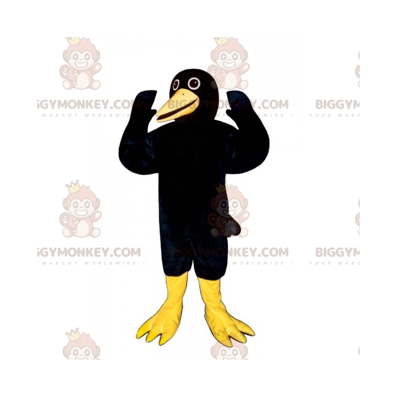 BIGGYMONKEY™ Forest Animalsin maskottiasu - Funny Crow -