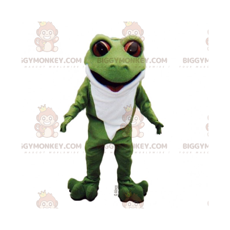 BIGGYMONKEY™ Waldtier-Maskottchen-Kostüm – Großäugiger Frosch -