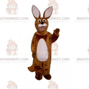 BIGGYMONKEY™ Skogsdjur maskotdräkt - kanin med stora öron -