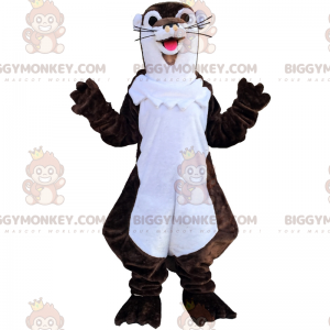 BIGGYMONKEY™ Skogsdjur maskotdräkt - brun utter - BiggyMonkey