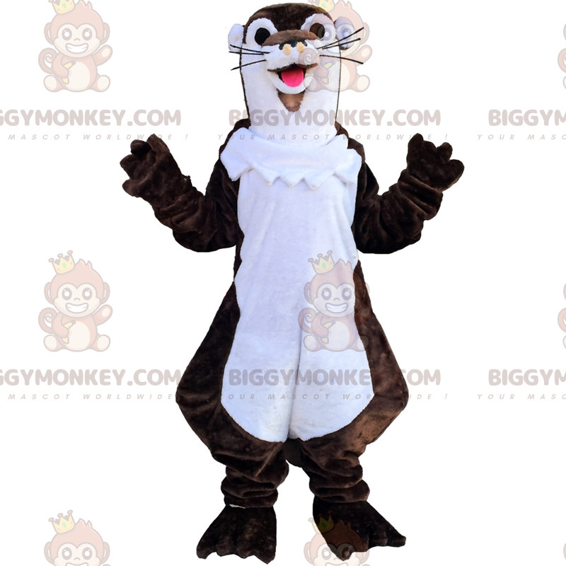 BIGGYMONKEY™ Forest Animals Mascot Costume - Brown Otter –