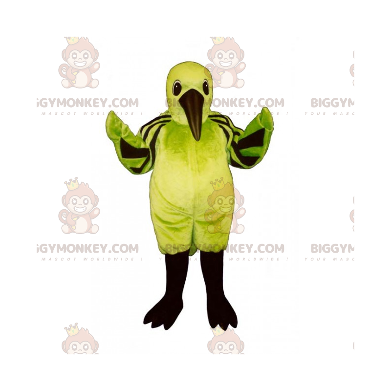 BIGGYMONKEY™ Waldtier-Maskottchen-Kostüm – Vogel mit langem
