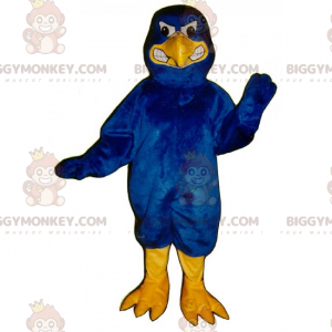 BIGGYMONKEY™ Skogsdjur maskotdräkt - Aggressiv blå örn -