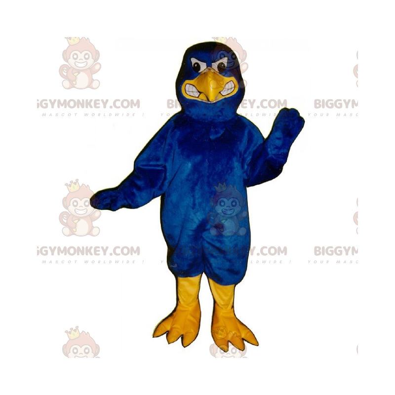 BIGGYMONKEY™ Skogsdjur maskotdräkt - Aggressiv blå örn -