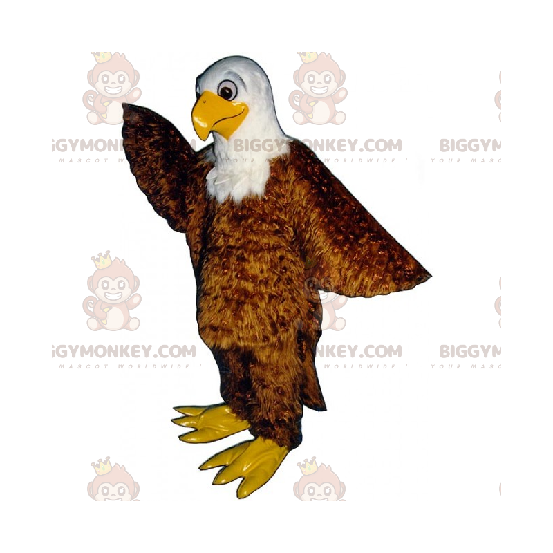 BIGGYMONKEY™ Skovdyrs maskotkostume - Sweet Eyed Brown Eagle -