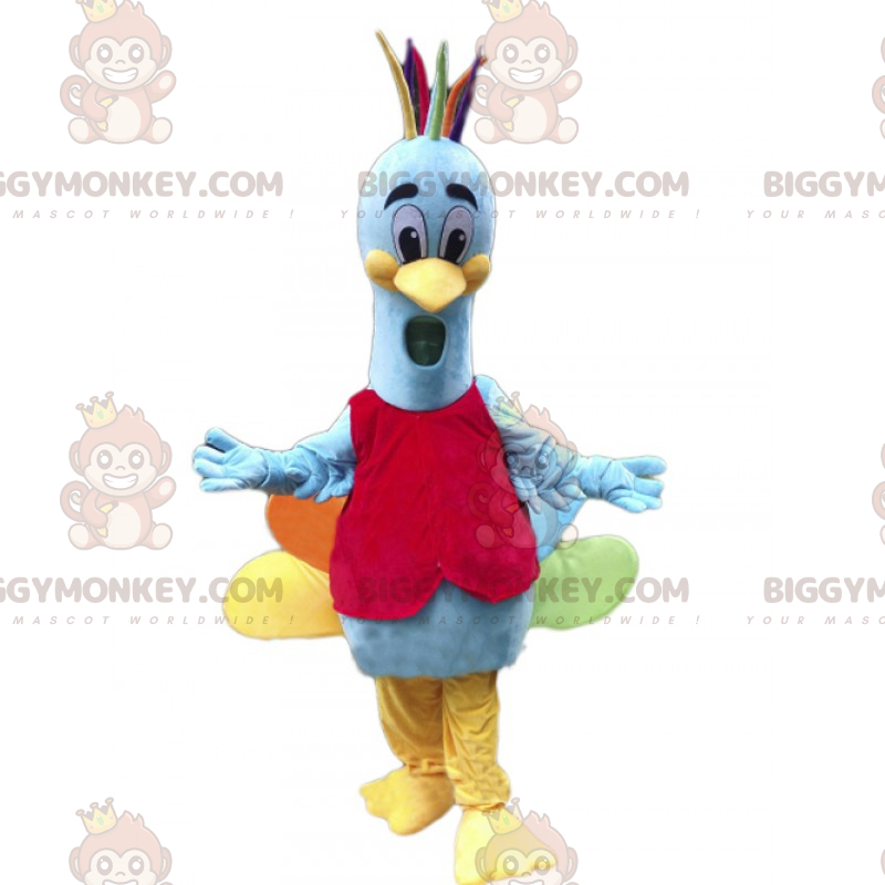 BIGGYMONKEY™ Costume da Mascotte Animali della Foresta - Pavone