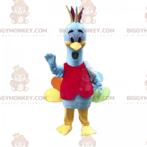 BIGGYMONKEY™ Costume da Mascotte Animali della Foresta - Pavone