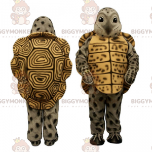 BIGGYMONKEY™ Skogsdjurs maskotdräkt - grön och brun sköldpadda