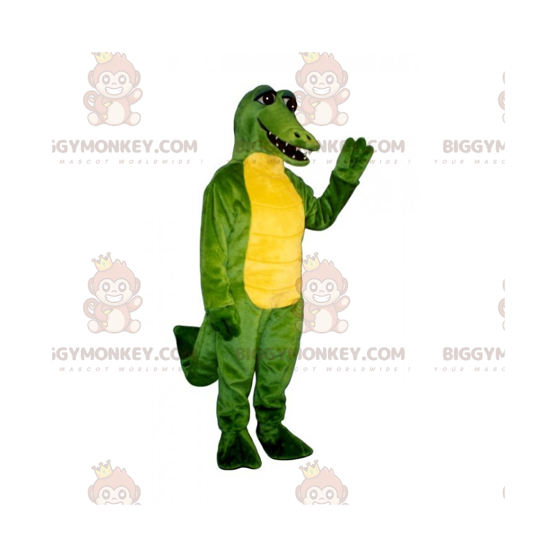 BIGGYMONKEY™ Jungle Animalsin maskottiasu - vihreä ja keltainen