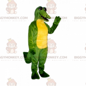 BIGGYMONKEY™ Jungle Animalsin maskottiasu - vihreä ja keltainen