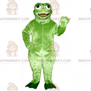 BIGGYMONKEY™ Jungle Animals Mascot Costume - Skør grøn frø -