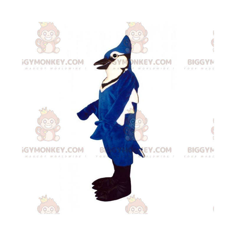 BIGGYMONKEY™ Jungle dieren mascottekostuum - blauwe papegaai -