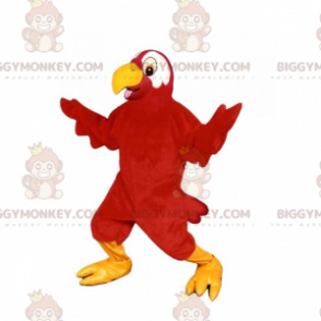 BIGGYMONKEY™ Dschungeltier-Maskottchen-Kostüm – Roter Papagei -
