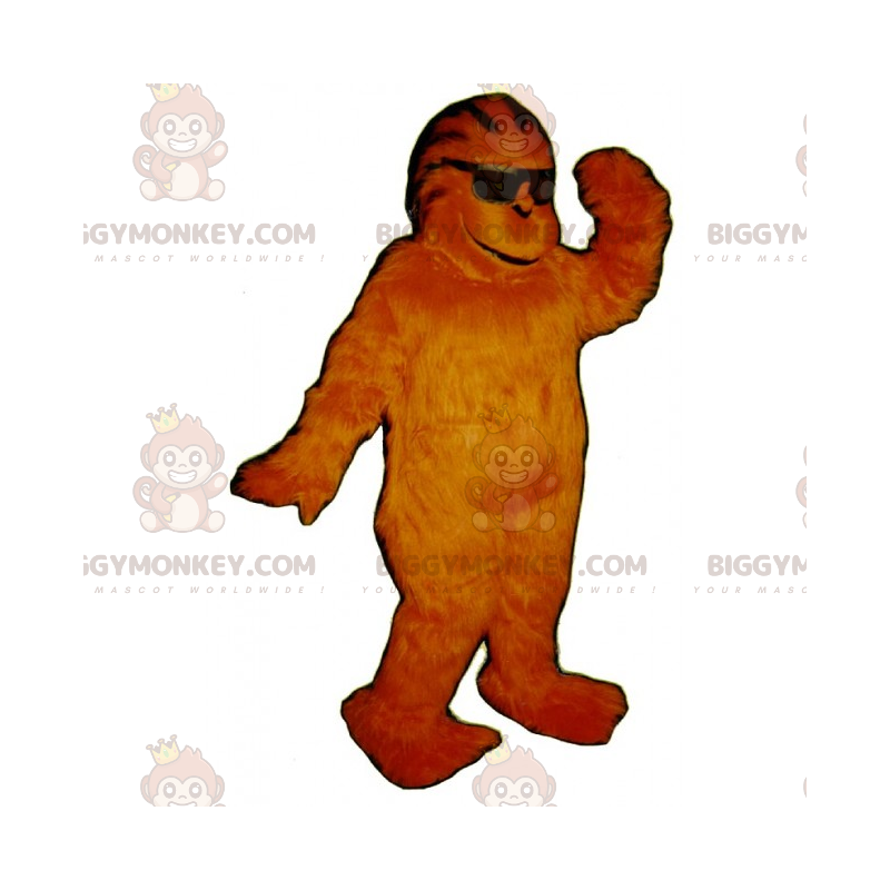 BIGGYMONKEY™ Jungle Animals maskotkostume - brilleabe -