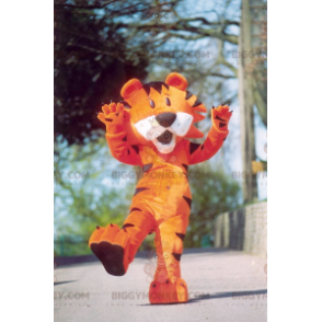 Costume de mascotte BIGGYMONKEY™ de petit tigre orange noir et