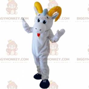 BIGGYMONKEY™ Costume da mascotte Cicogna con becco arancione -