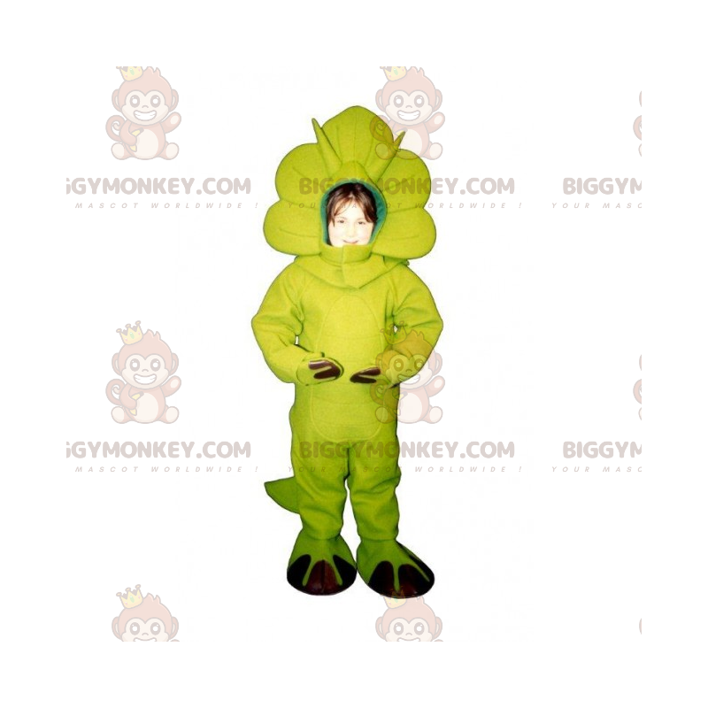 BIGGYMONKEY™ Costume Mascotte Animali Preistorici - Triceratopo