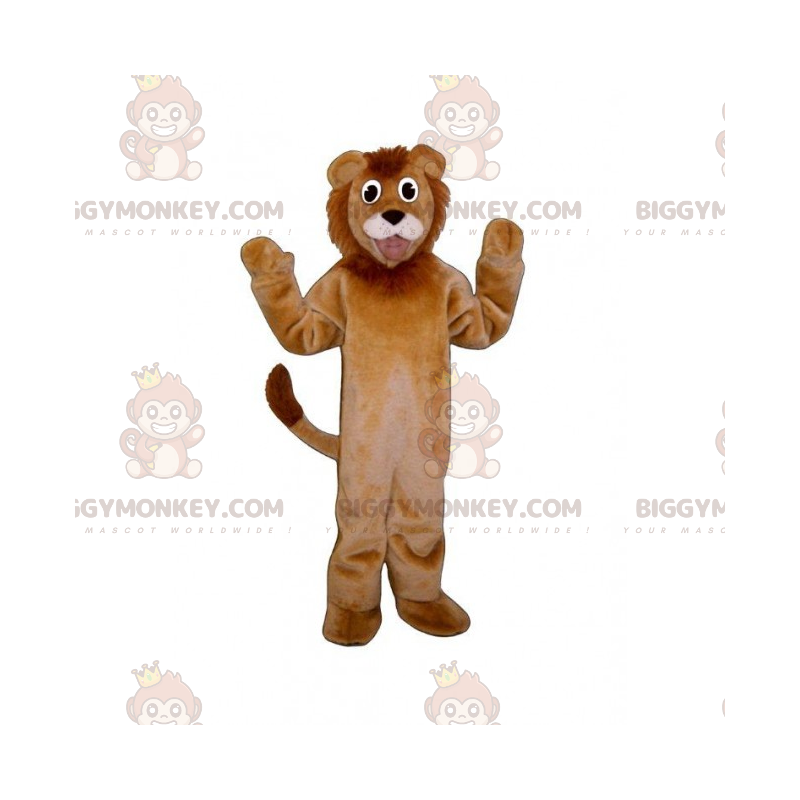 BIGGYMONKEY™ Savannentier-Maskottchen-Kostüm – Löwe -