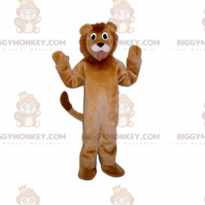 BIGGYMONKEY™ savanne dieren mascotte kostuum - leeuw -