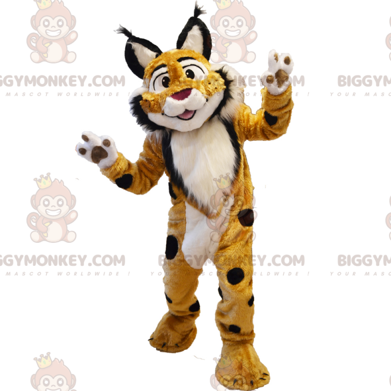 Traje de mascote de animais da savana BIGGYMONKEY™ - lince