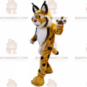 BIGGYMONKEY™ Savanna Dieren Mascottekostuum - Gevlekte Lynx -