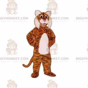 Traje de mascote de animais da savana BIGGYMONKEY™ - Tigre –
