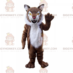 Traje de mascote de animais da savana BIGGYMONKEY™ - tigre de