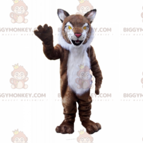 BIGGYMONKEY™ Savanna Animalsin maskottiasu - valkoinen