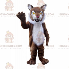 BIGGYMONKEY™ savanne dieren mascotte kostuum - witbuiktijger -