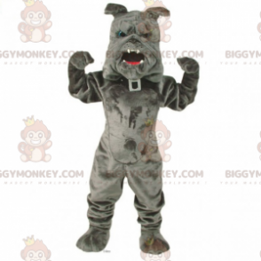 BIGGYMONKEY™ Pet Mascot Costume - Bulldog with Collar –