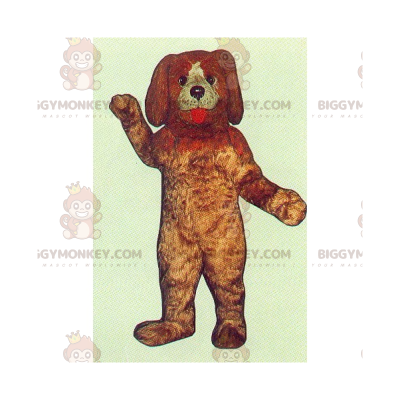 BIGGYMONKEY™ Haustier-Maskottchen-Kostüm – langohriger Hund -