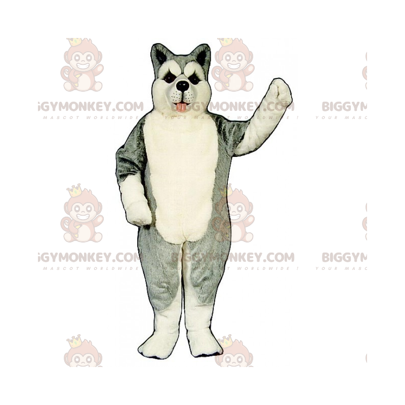 BIGGYMONKEY™ Haustier-Maskottchen-Kostüm – Husky -