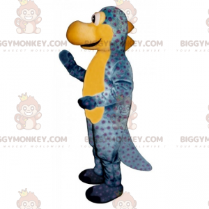 BIGGYMONKEY™ maskotkostume til forhistoriske dyr - blå dinosaur