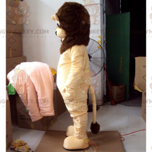 Lion BIGGYMONKEY™ maskotdräkt med brun man - BiggyMonkey maskot