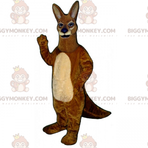 BIGGYMONKEY™ maskotkostume til vilde dyr - brun kænguru med