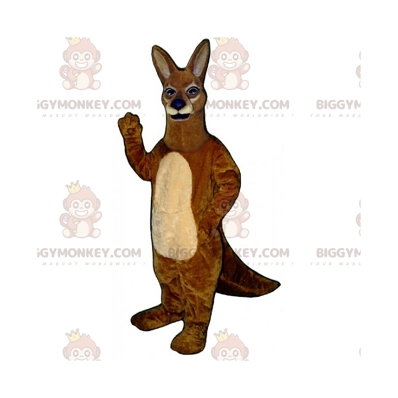 BIGGYMONKEY™ villieläinten maskottiasu - ruskea kenguru