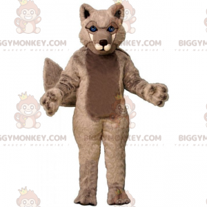 BIGGYMONKEY™ Wildtier-Maskottchen-Kostüm – Wolf -
