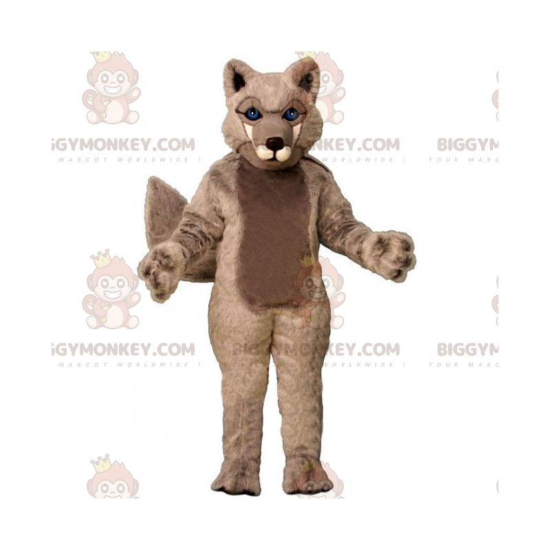 Traje de mascote de animal selvagem BIGGYMONKEY™ - Lobo –