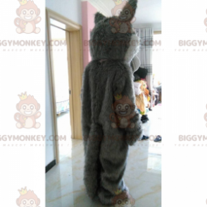 BIGGYMONKEY™ Wild Animal Mascot Costume - Smiling Wolf -