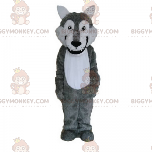 BIGGYMONKEY™ Wild Animal Mascot Costume - Smiling Wolf –