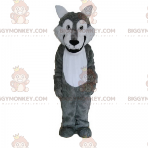 Kostým maskota divokého zvířete BIGGYMONKEY™ – usměvavý vlk –