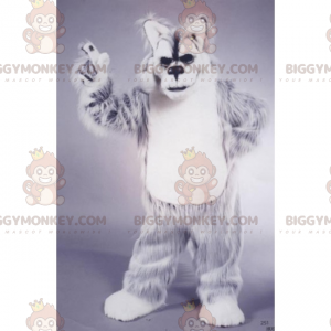 BIGGYMONKEY™-mascottekostuum met wilde dieren - Sneeuwlynx -