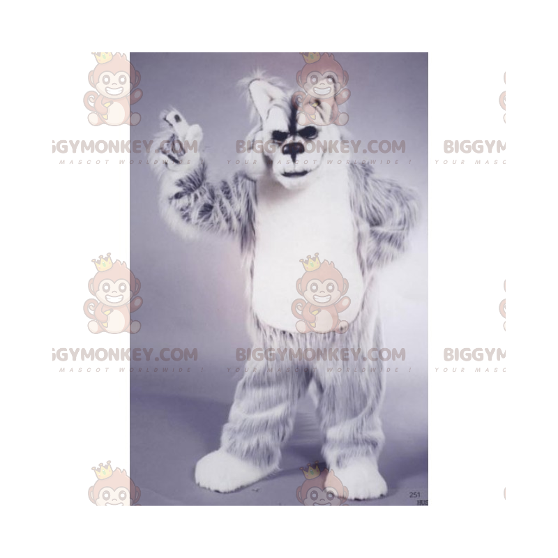 Kostým maskota BIGGYMONKEY™ s divokým zvířetem – Lynx sněžný –