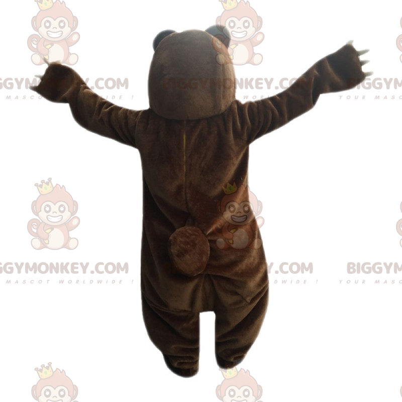 Wild Animal BIGGYMONKEY™ maskotkostume - brun bjørn -