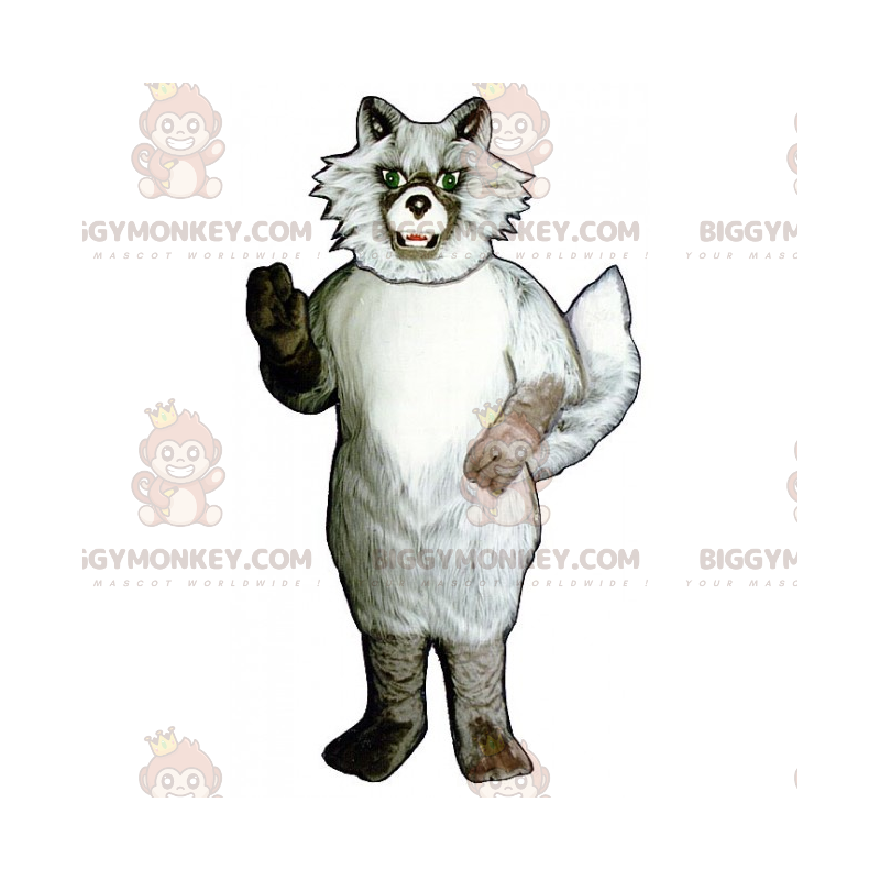 BIGGYMONKEY™ Bergwildtier-Maskottchen-Kostüm – Wolf -