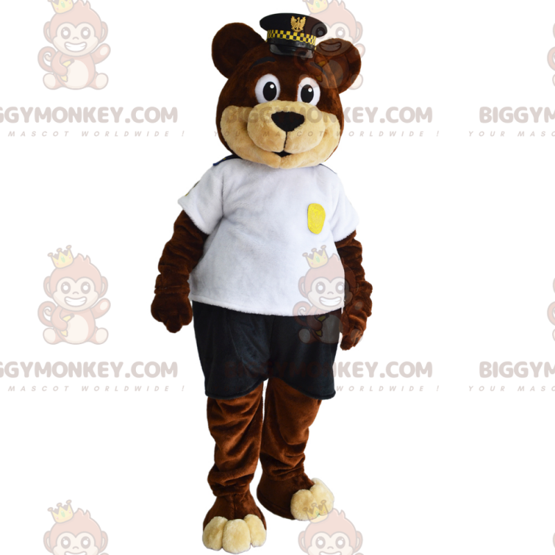 Funny Character BIGGYMONKEY™ Mascot Costume With Blue Beanie -