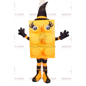 Lego Brick Kostium maskotki BIGGYMONKEY™ — żółta wiedźma -