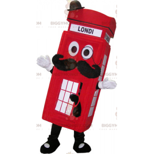Costume de mascotte BIGGYMONKEY™ cabine téléphonique anglaise -